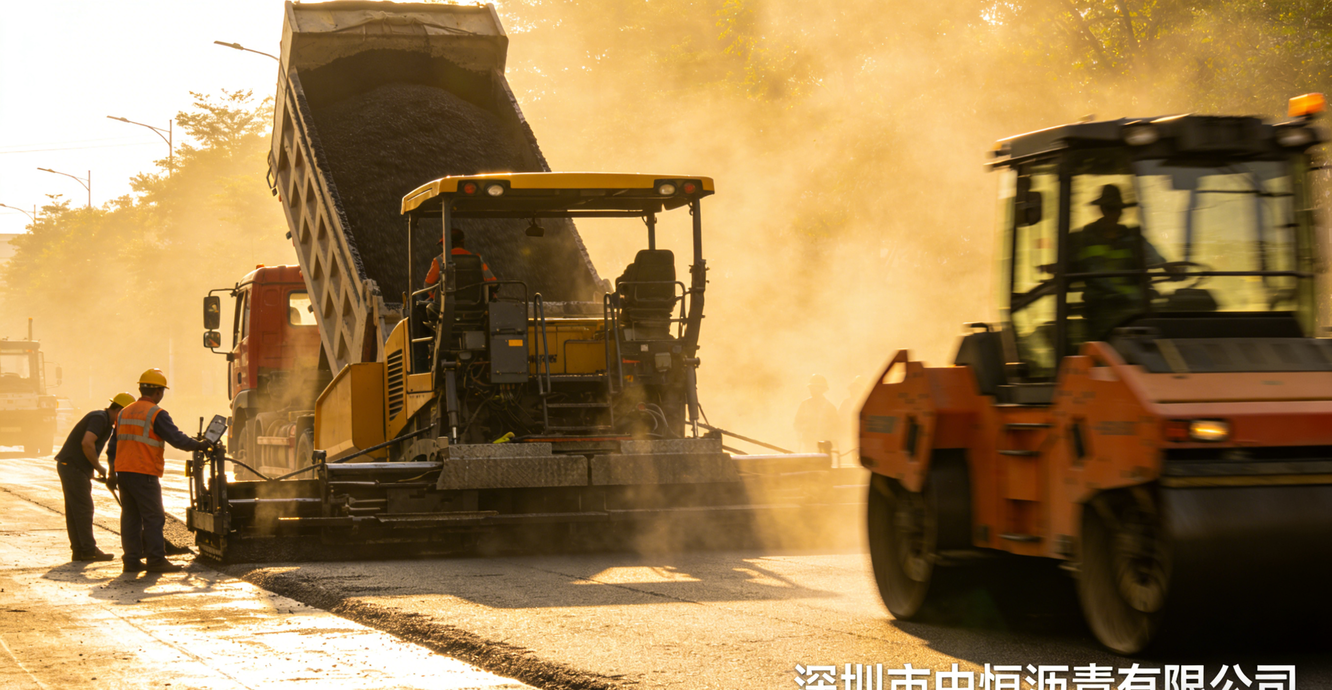 深圳中恒沥青 - 园区道路建设施工